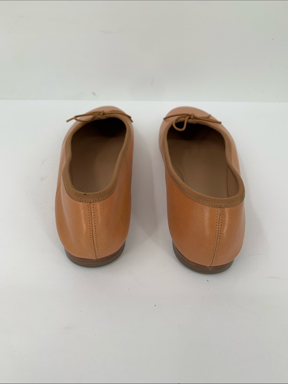 Mansur Gavriel Dream ballet flat shoe leather slip-on bow preppy brown new 39 9 - Picture 6 of 8